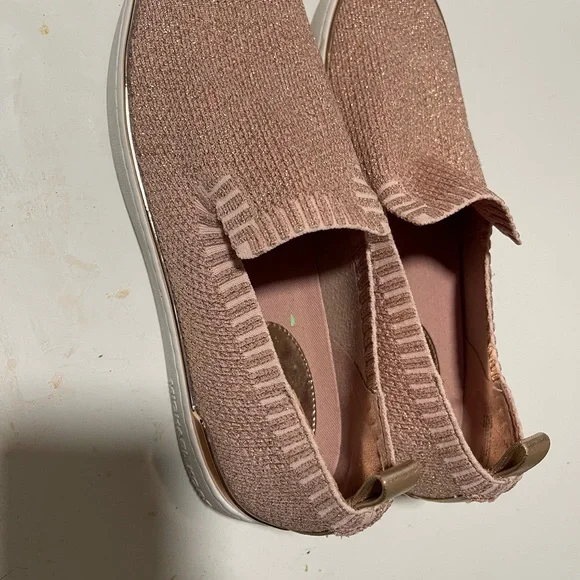 Michael Kors Pink Knit Slip-On Sneakers - Picture 1 of 5